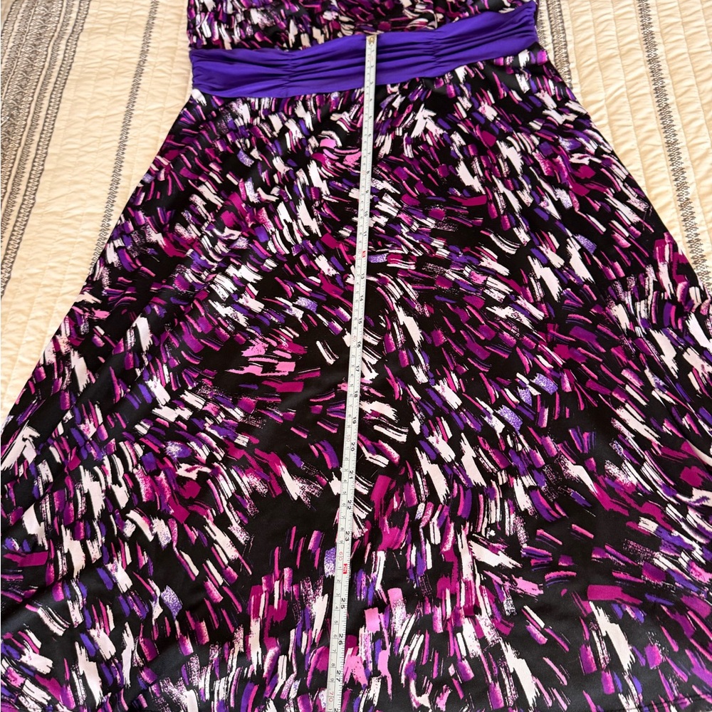Perceptions Purple And Black Patterned Sleeveless… - image 4